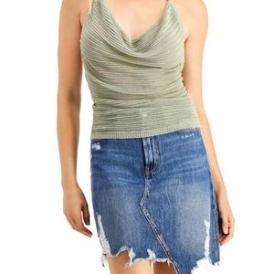 GUESS Rhea Cowl neck Halter Top SIZE XL NWT